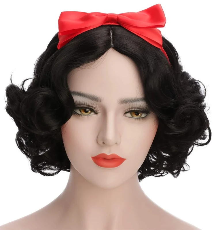 cosplay wig syntheitc hair wig (Black-1) - Image 1