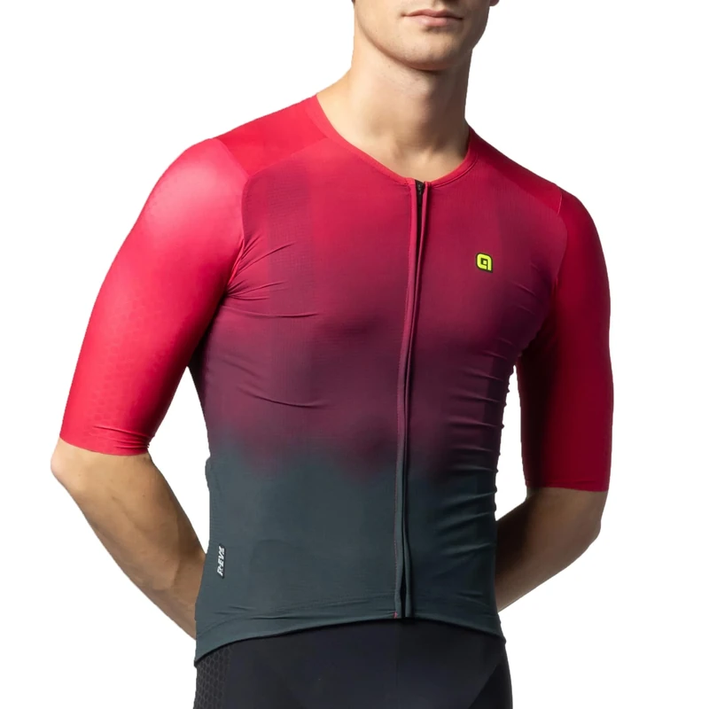 Alé Cycling Men's R-EV1 Velocity 2.0 Cycling Jersey, Bordeaux, XL