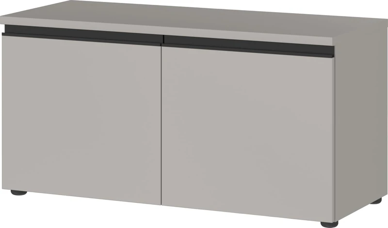 Germania 3798-186 GW-Bastia Shoe Bench in Stone Grey, Space for up to 8 Pairs of Shoes, 96 x 49 x 41 cm (W x H x D)