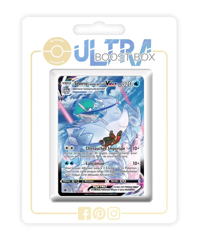 Sylveroy Cavalier du Froid VMAX (Ice Rider Calyrex VMAX) UB-TG15/GG30 Alternative Shiny Pokémon Gallery - my-booster X Épée et Bouclier 10 Astres Radieux - Box of 10 Pokemon French Cards