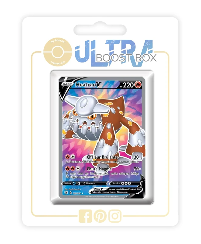 Heatran V 165/189 Full Art - my-booster X Épée et Bouclier 10 Astres Radieux - Box of 10 Pokemon French Cards - Image 1