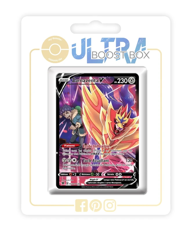 Zamazenta V UB-TG22/GG30 Alternative Shiny Pokémon Gallery - my-booster X Épée et Bouclier 10 Astres Radieux - Box of 10 Pokemon French Cards