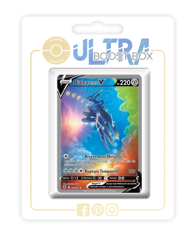 Dialga Originel V (Origin Forme Dialga V) 177/189 Alternative Pokémon Gallery - my-booster X Épée et Bouclier 10 Astres Radieux - Box of 10 Pokemon French Cards