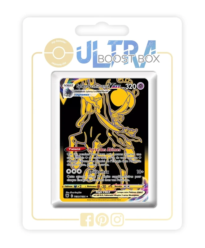 Sylveroy Cavalier d'Effroi VMAX (Shadow Rider Calyrex V) UB-TG30/GG30 Shiny Gold - my-booster X Épée et Bouclier 10 Astres Radieux - Box of 10 Pokemon French Cards