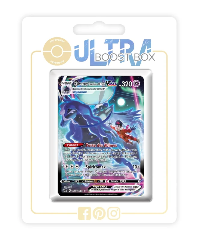 Sylveroy Cavalier d'Effroi VMAX (Shadow Rider Calyrex VMAX) UB-TG18/GG30 Alternative Shiny Pokémon Gallery - my-booster X Épée et Bouclier 10 Astres Radieux - Box of 10 Pokemon French Cards