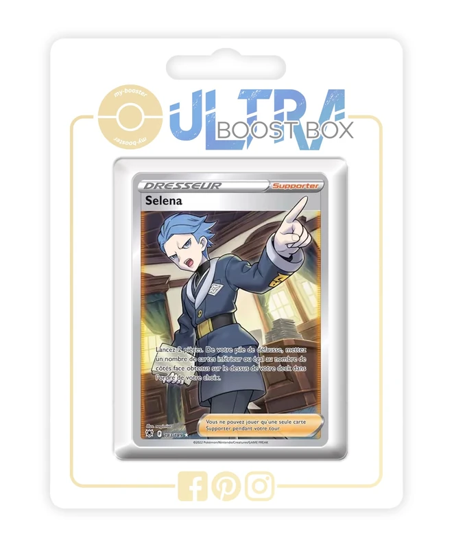 my-booster Selena 183/189 Full Art Trainer - 10 Pokemon Cards