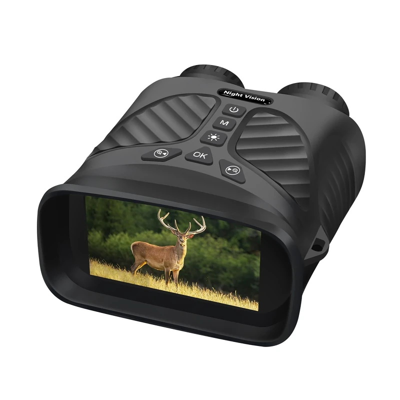 doorslay Night Vision Goggles, IR Night Vision Binoculars, 3" HD LCD, 10X Optical Zoom &Rechargeable Lithium Battery Night Vision, for Hunting Camping Hiking