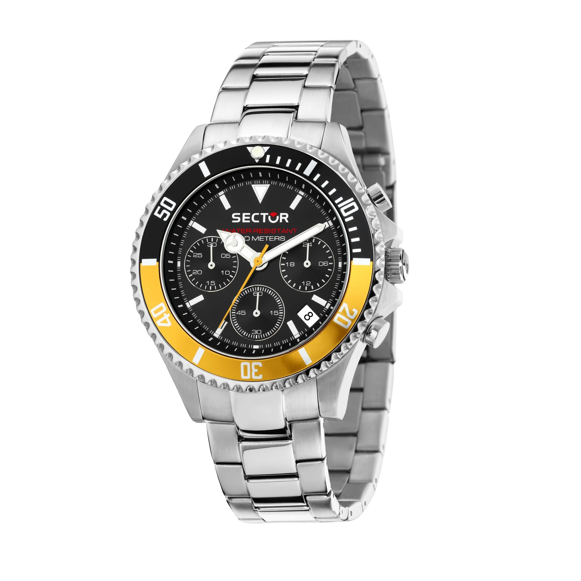 Sector No Limits Men's Analog Quartz Watch with Stainless Steel Strap 8056783168606