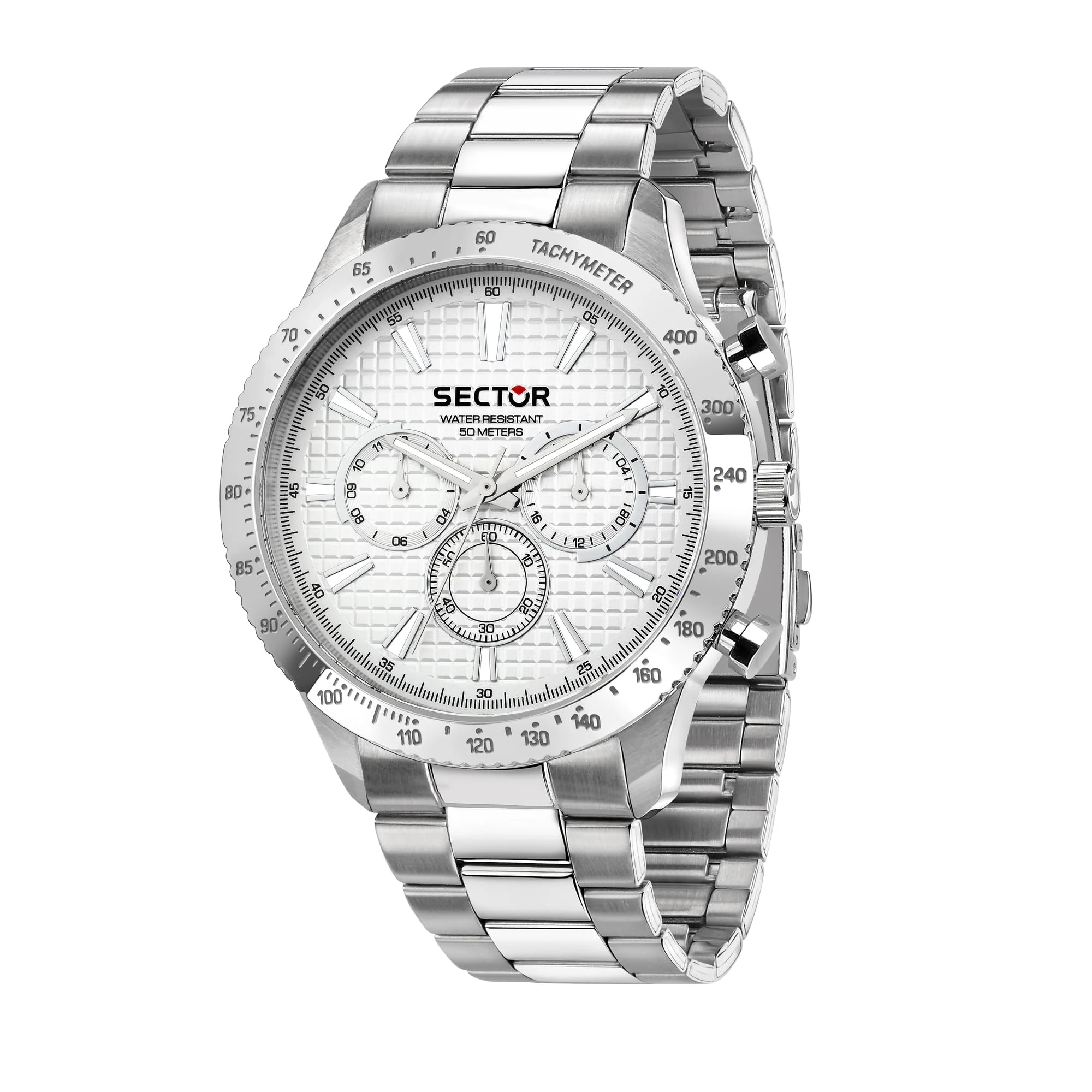 Sector Men Analog Quartz Watch with Stainless Steel Strap 8056783168699