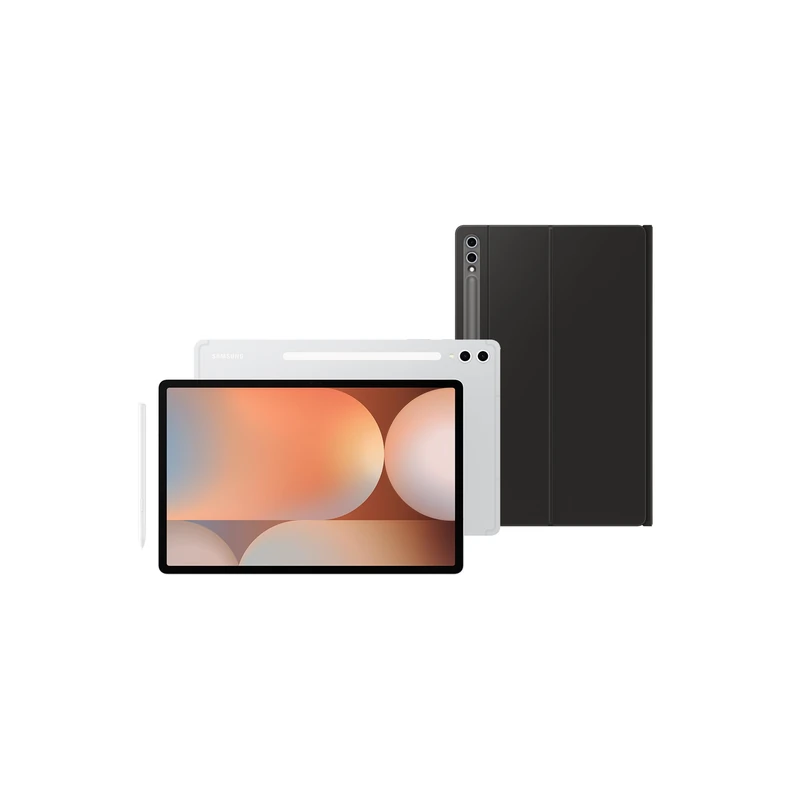 Samsung Galaxy Tab S10+ 256GB Platinum Silver and keyboard with trackpad