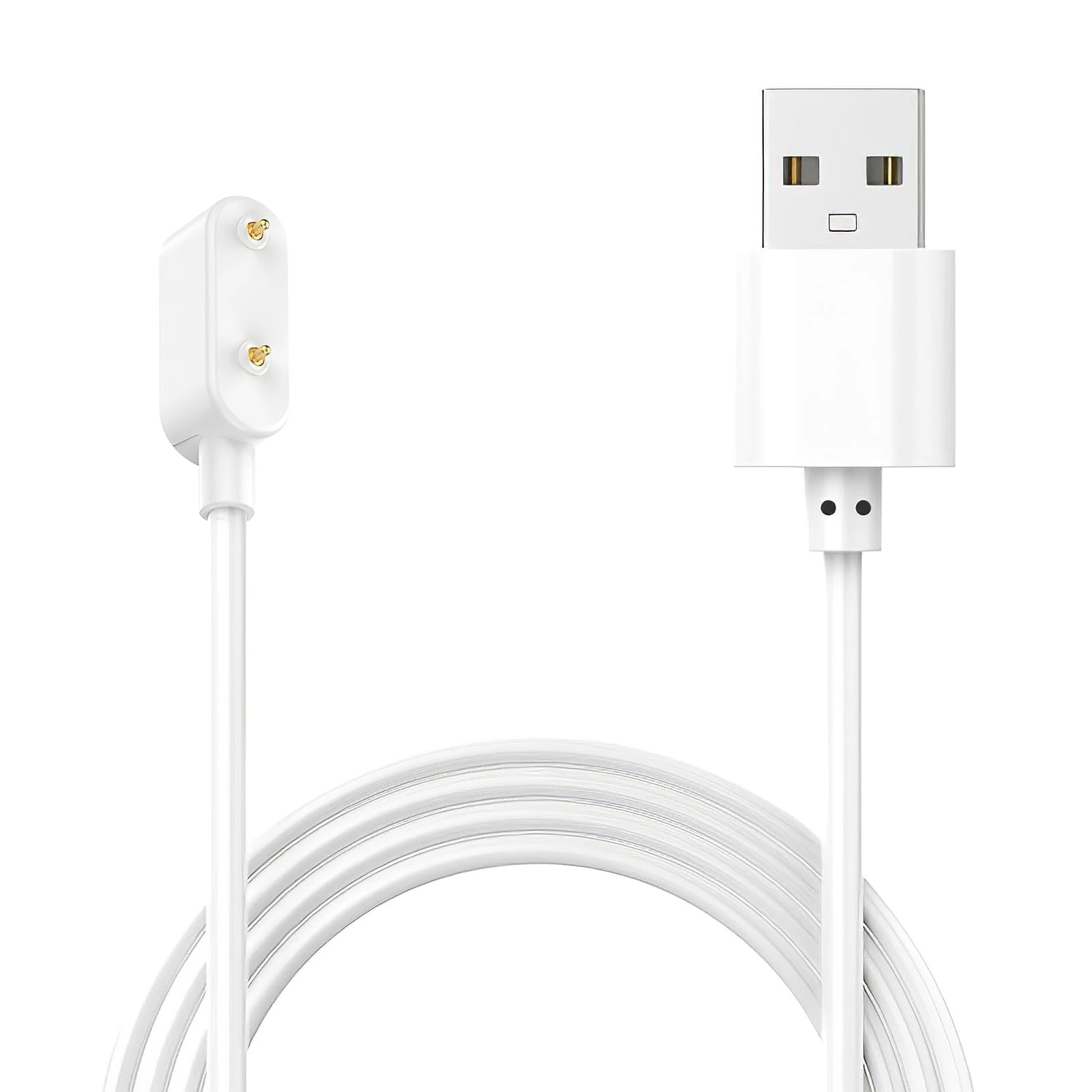 USB Charger Cable Compatible with Huawei Watch Fit/Fit 2/Fit Mini/Band 9/8/7/6/6 Pro/Honor Band 9/7/6/Watch ES/4X/4Pro Samsung Galaxy Fit 3 Smartwatch Replacement Magnetic Charging Cord, White 100cm