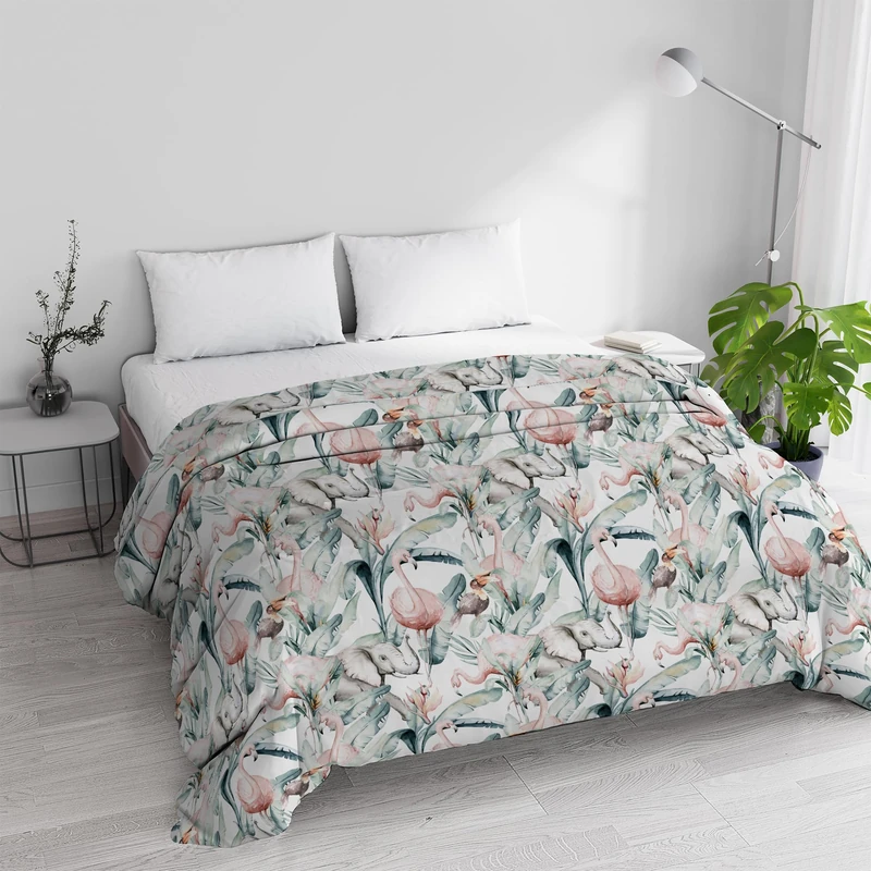 Double Winter Quilt 250 x 245 cm, Double Face, Microfibre, Made in Italy – Duvet Filling 200 g Denny