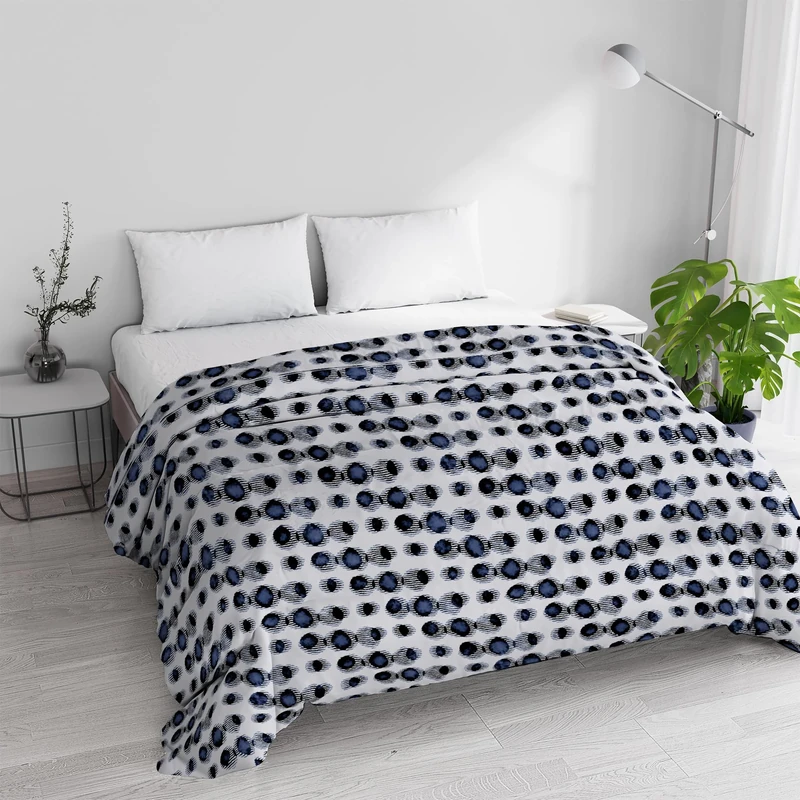 Italian Bed Linen BASIC Padded and Printed Winter Quilt Optical, Double 250 x 245 cm