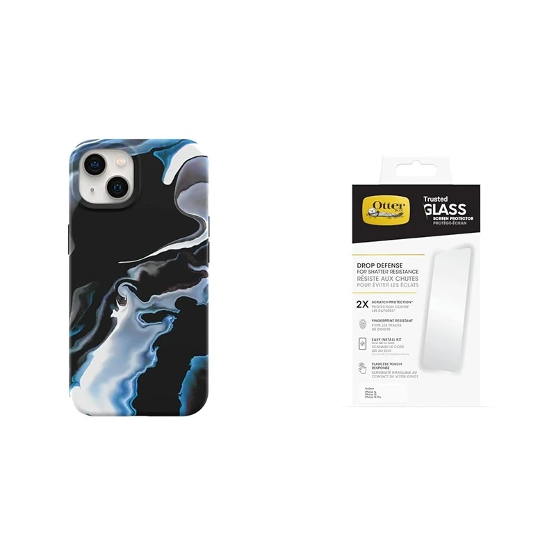 OtterBox Slim and Sturdy Case Apple iPhone 13 - blue/black with Premium Tempered Glass Protector
