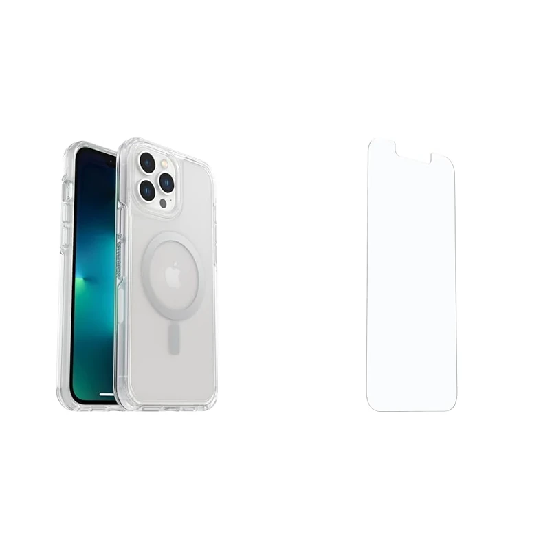 OtterBox Symmetry Plus Clear Apple iPhone 13 Pro Max/iPhone 12 Pro Max - clear with Premium Tempered Glass Protector