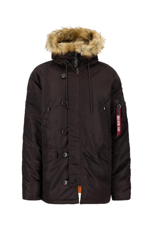 Alpha Industries Men's N-3B VF 59 Parka, Hunter Brown, S