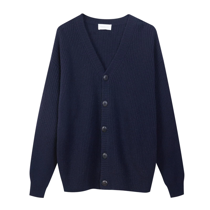 Diana Studio Men's Blu Navy, S Cardigan Sweater, Blue, S-XXL