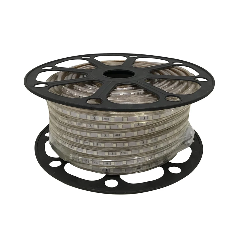 50m 10mm High Voltage Green LED Strip - Decorative Lighting, Signage and Design Projects.