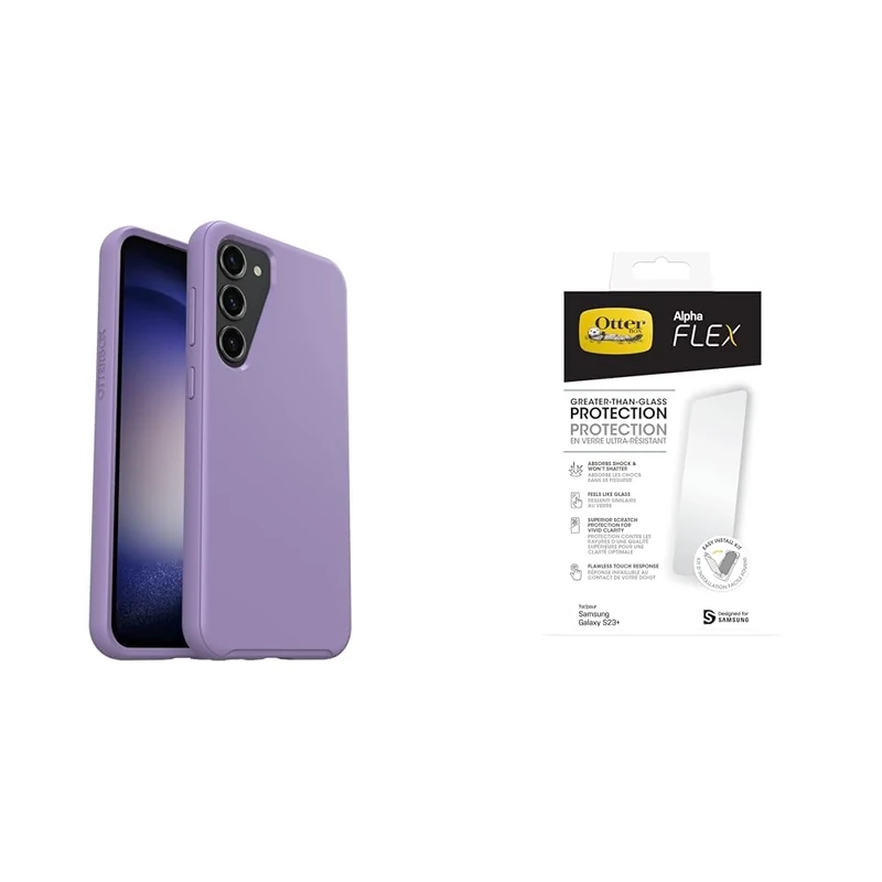 OtterBox Symmetry Samsung Galaxy S23+ You Lilac It - purple with Premium Glass Screen Protector