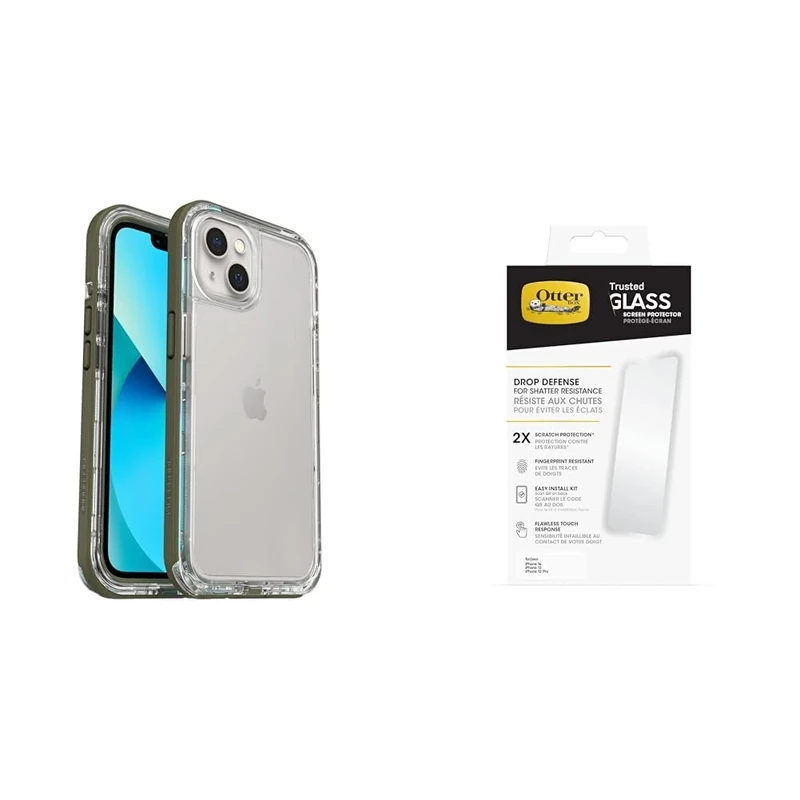 LifeProof Next Apple iPhone 13 Precedented Green - clear/green with Premium Tempered Glass Protector