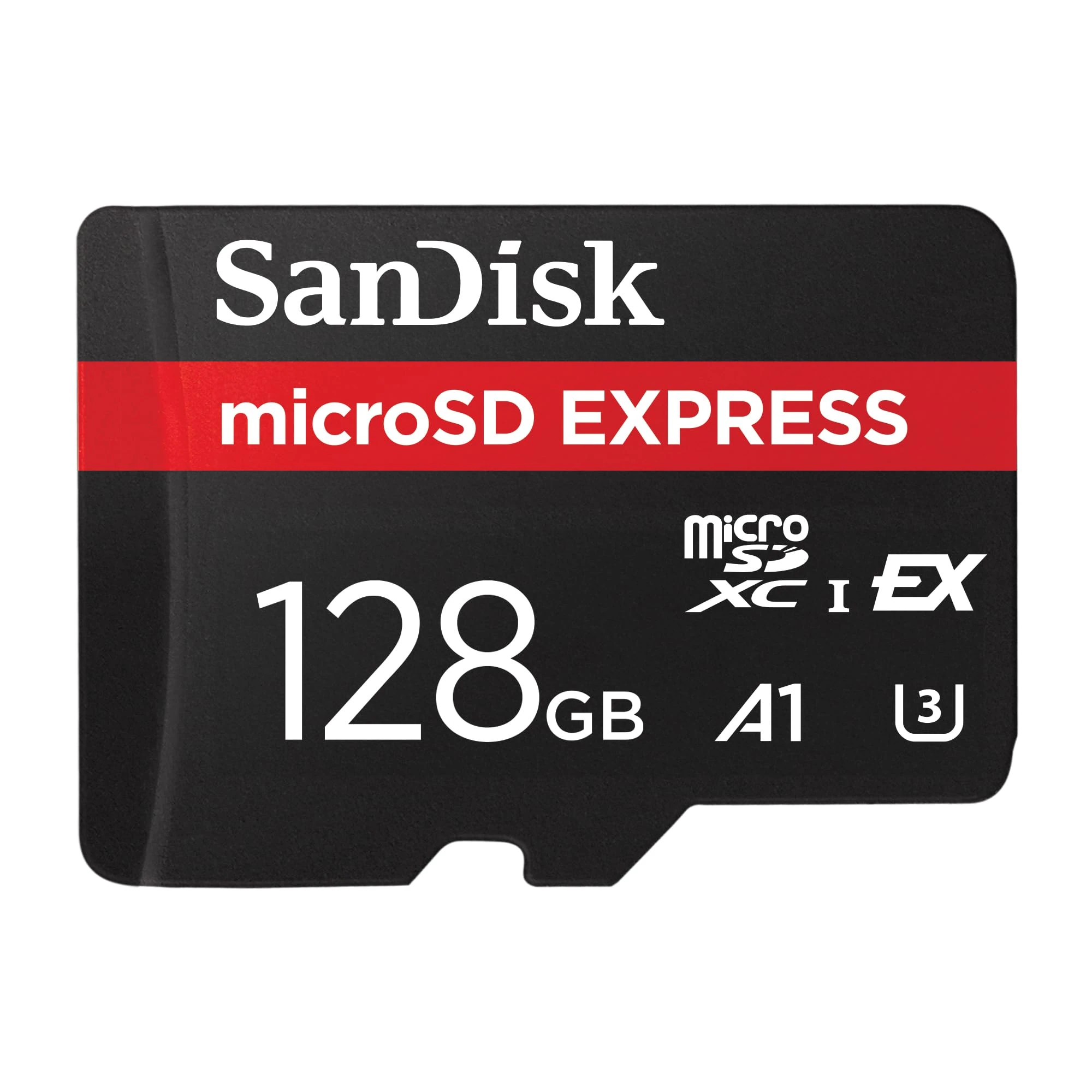 SanDisk microSD Express Card, 12GB mSD card, Read speeds up to 880 MB/s, Write Speeds up to 480MB/s, Sustained Write 100MB/s, SanDisk QuickFlow Technology, ThermAdapt, UHS-I, U3, C10
