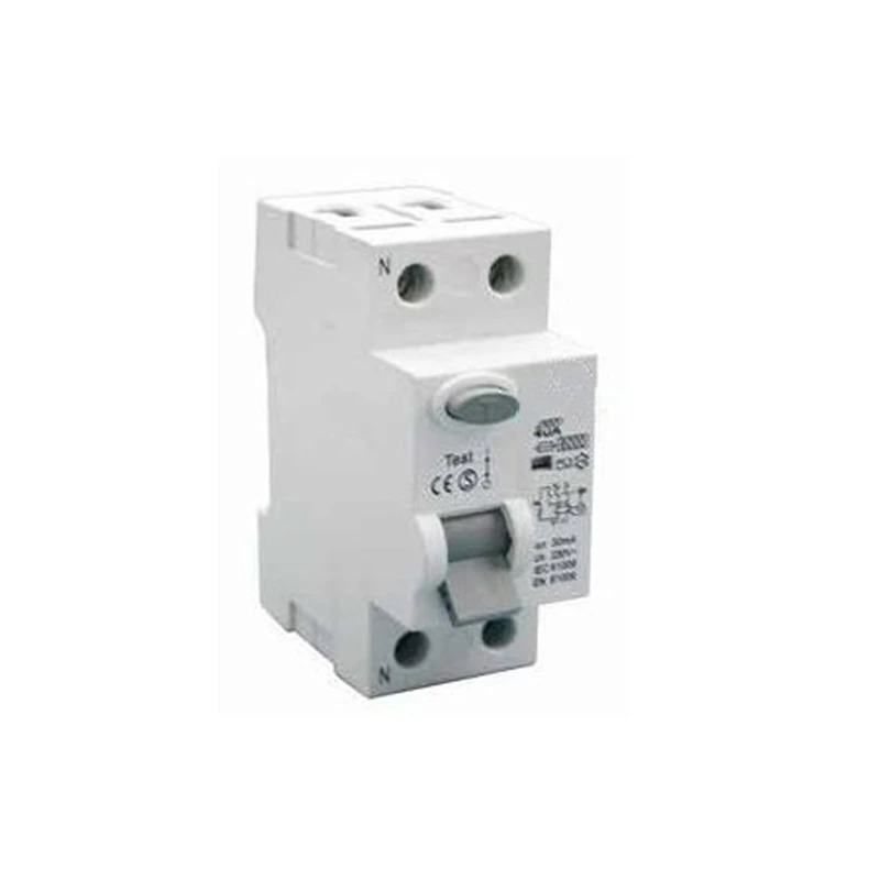 VoltShine Differential Switch 1P+N 40A 0.030A 6kA for Electrical Protection in Residential and Commercial installations, Monochrome, S - Image 1
