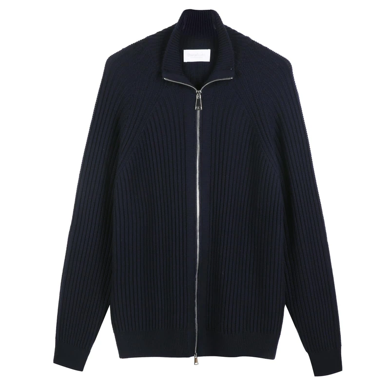 Diana Studio Men's Blu M Cardigan Sweater, Blue Navy, M-XXL