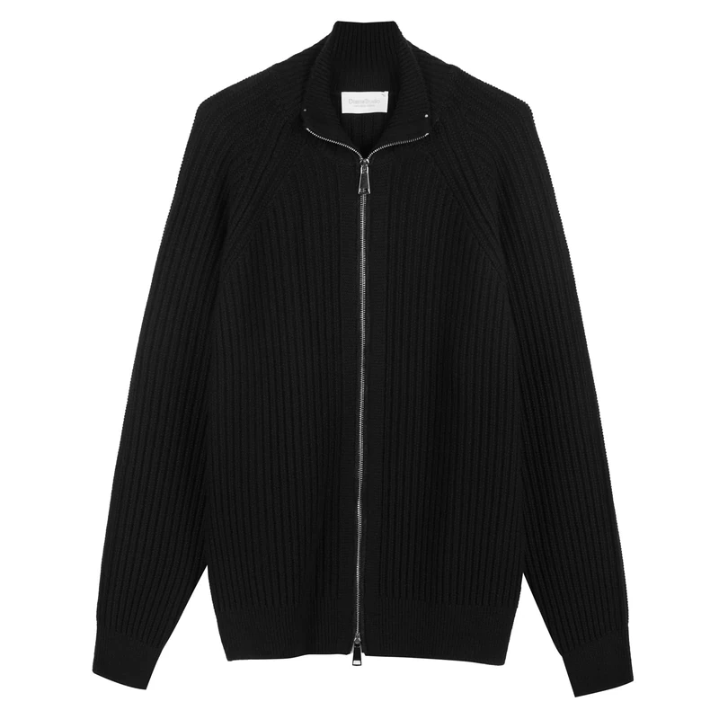 Diana Studio Men's Nero XL Cardigan Sweater, Black, XXL