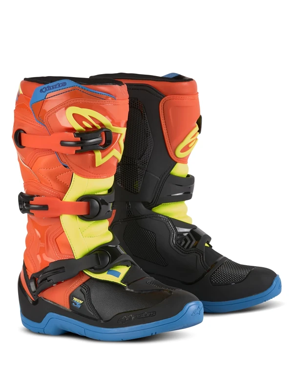 Alpinestars Unisex's Youth Tech 7s Boots Motorcycle, Multi-Coloured, One Size