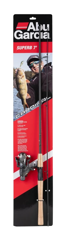 Abu Garcia Cardinal® Superb Spinning Combo – Travel-Friendly Fishing Rod and Pre-Spooled Spinning Reel Combo for Freshwater & Saltwater Anglers, Ideal for Anglers Targeting Bass & Trout, 7ft, 10-30g