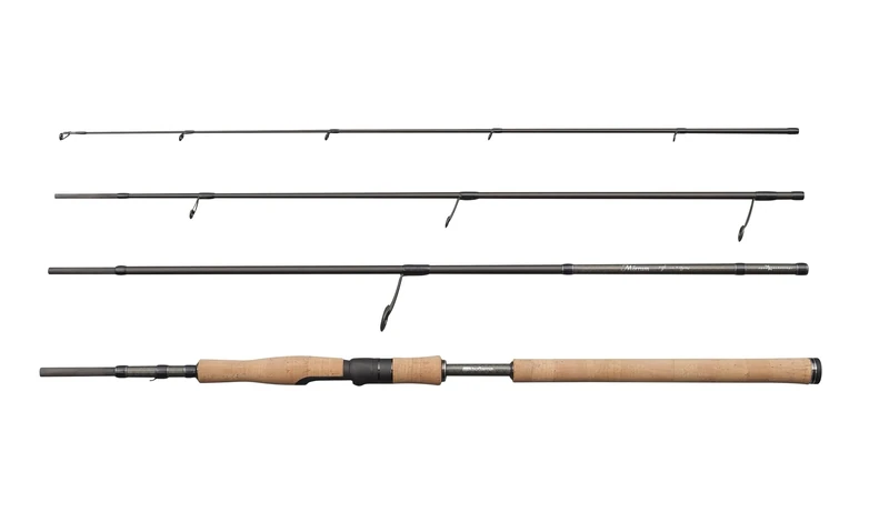 Abu Garcia Mörrum Spinning Rod | 36T Carbon Blank with Nano Resin | Moderate-Fast Action | 4-Piece Travel Design | Freshwater Predator Fishing for Pike, Zander & Trout | 2.44m, 3-15g