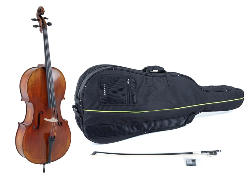 GEWA Cello, cello set series Maestro 2 VC4-4/4, ready to play, incl. bag, carbon bow and Larsen Aurora strings