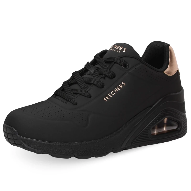 Skechers Women's UNO Wedge - Hi Steps, Black, 7 UK - Image 1