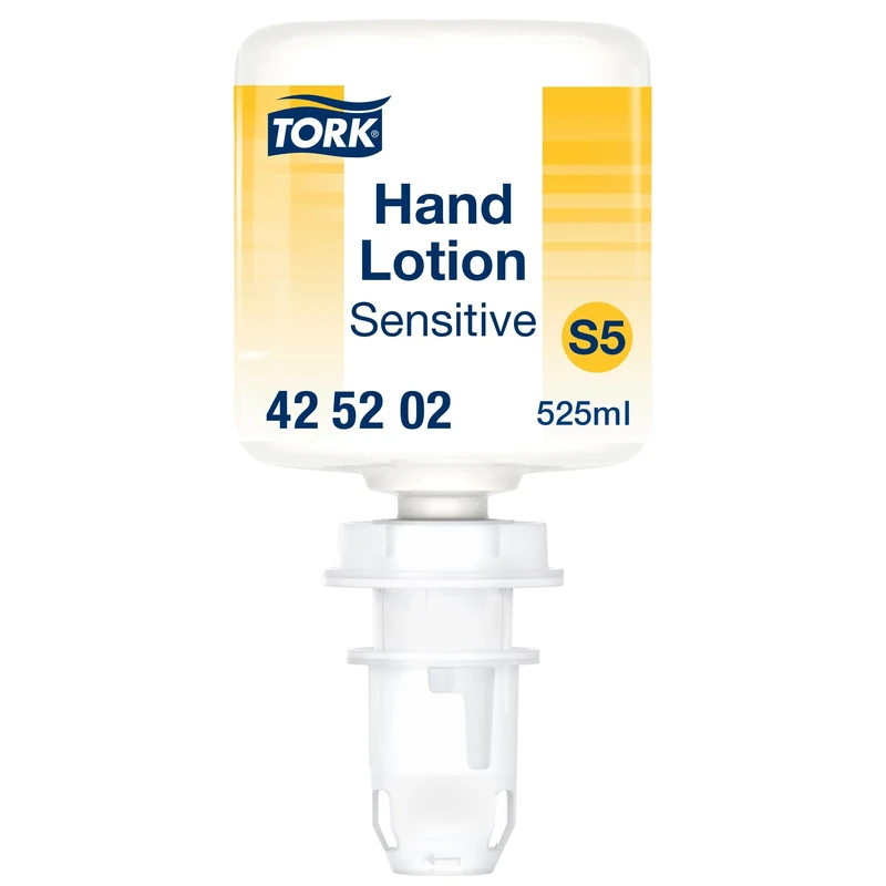Tork Sensitive Moisturising Mini Hand Lotion S5, Non-Perfumed Lotion, 8 x 525ml, 425202