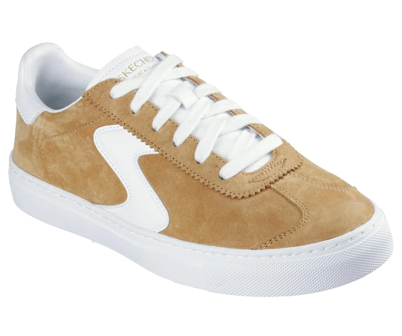 Skechers Women's Arch Fit Legend-Vivid Hues Sneaker, Wheat, 9