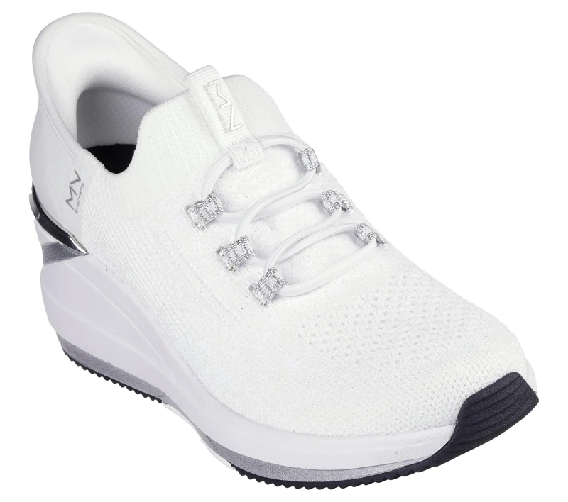 Skechers Women's The Triple Wedge-Dallis Sneaker, White, 3.5 UK