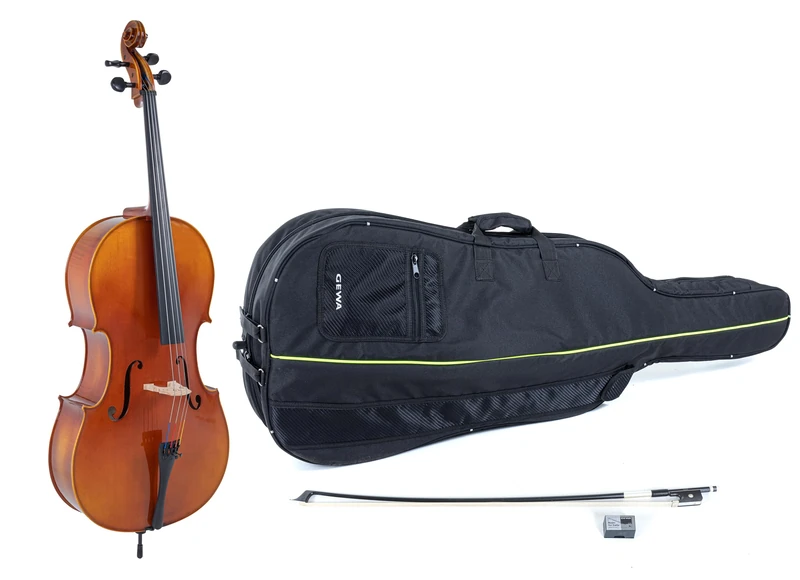 GEWA cello, cello set series Maestro 1 VC3-1/4 ready to play incl. bag, carbon bow and Larsen Aurora strings