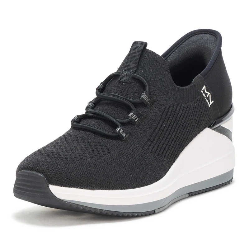 Skechers Women's The Triple Wedge-Dallis Sneaker, Black, 8 UK