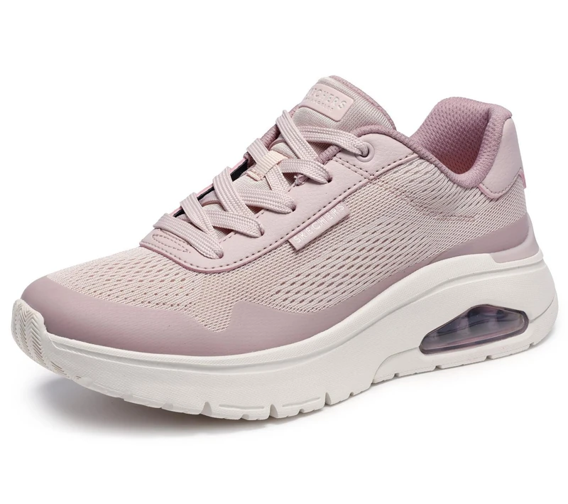 Skechers Women's Uno Flex Spring On Air Sneaker, Mauve Hot Melt/Mesh, 6.5 UK