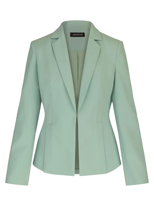 APART Fashion Women's Apart Blazer mit Langgezogenem Revers und Vorne, Mint, 8