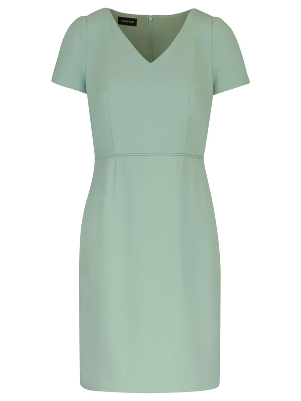 APART Fashion Women's Apart Etuikleid mit Breitem und V-Ausschnitt in Business Dresses, Mint, 14