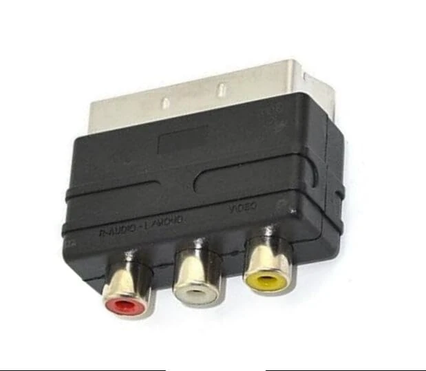 RUITROLIKER 3RCA to Scart Converter Compatible for PS4 TV