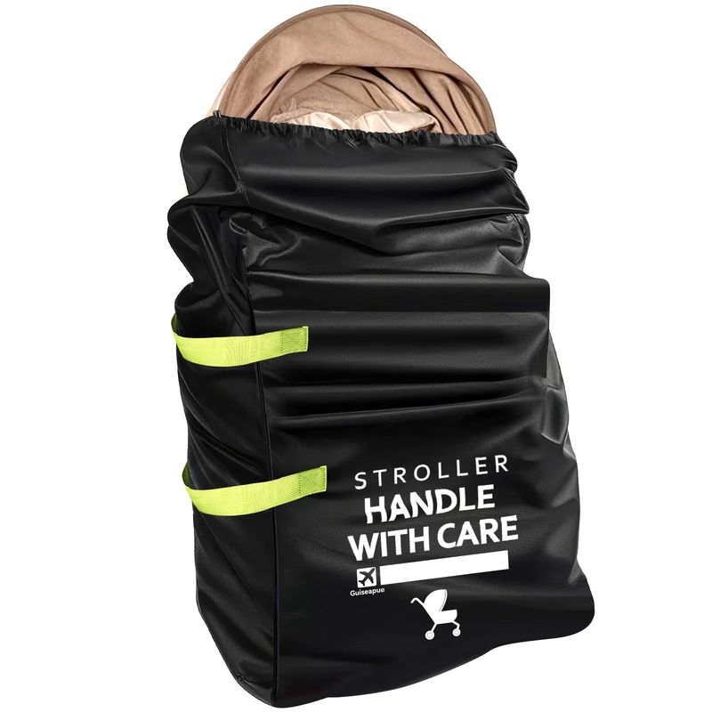 Guiseapue Stroller Bag for Airplane: Large Capacity Pram Travel Bag, Durable Pushchair and Pram Transport Bag, Buggy Accessories for Uppababy, Bugaboo, Cybex, Joie, Baby Travel Essentials Gifts