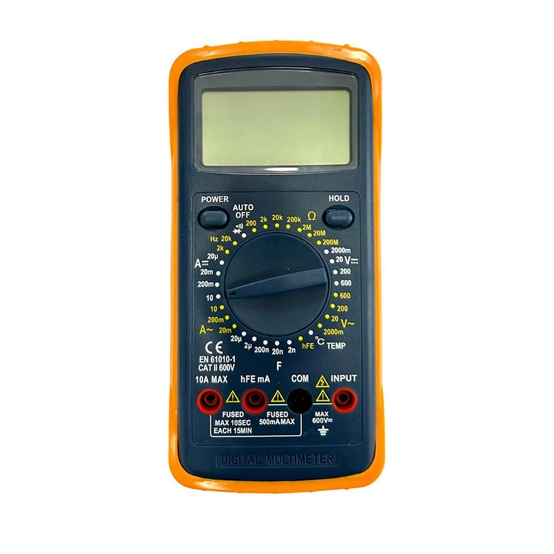 VoltShine Digital multimeter with frequency meter, ideal for technicians and electronics enthusiasts. Measures voltage, current and resistance accurately in one device. - Image 1