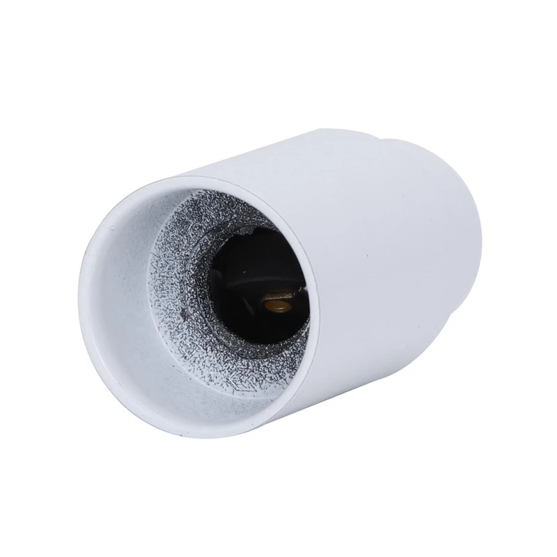 VoltShine White Bakelite E14 self-Locking lamp Holder, Ideal for Electrical installations in luminaires and Lighting Projects. - Image 1