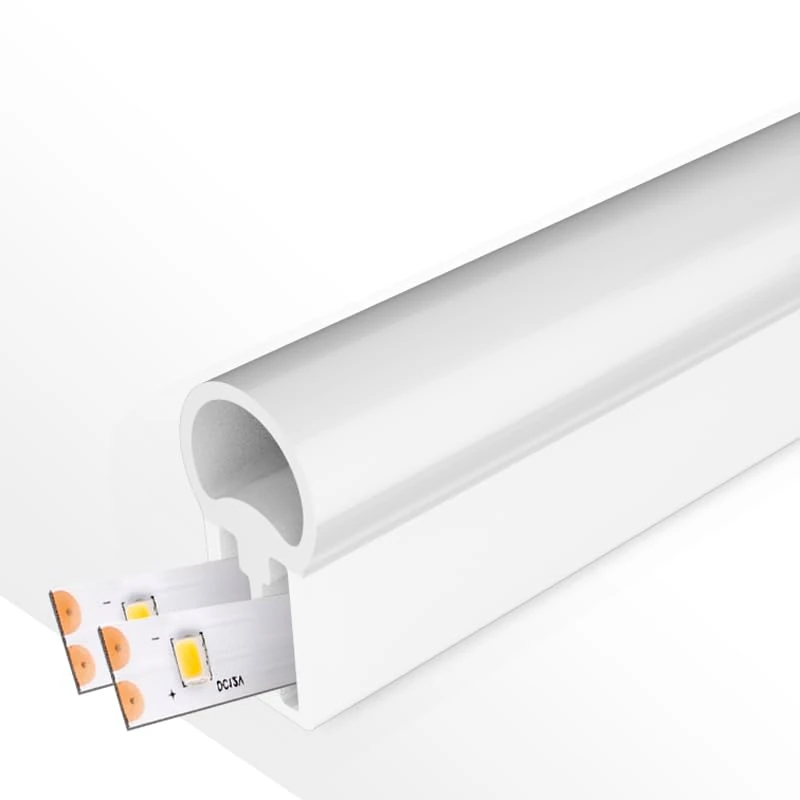 VoltShine Silicone Cover 22x10 mm for LED Strips, 20 m - Protection and lengthening Life of LED Lighting.