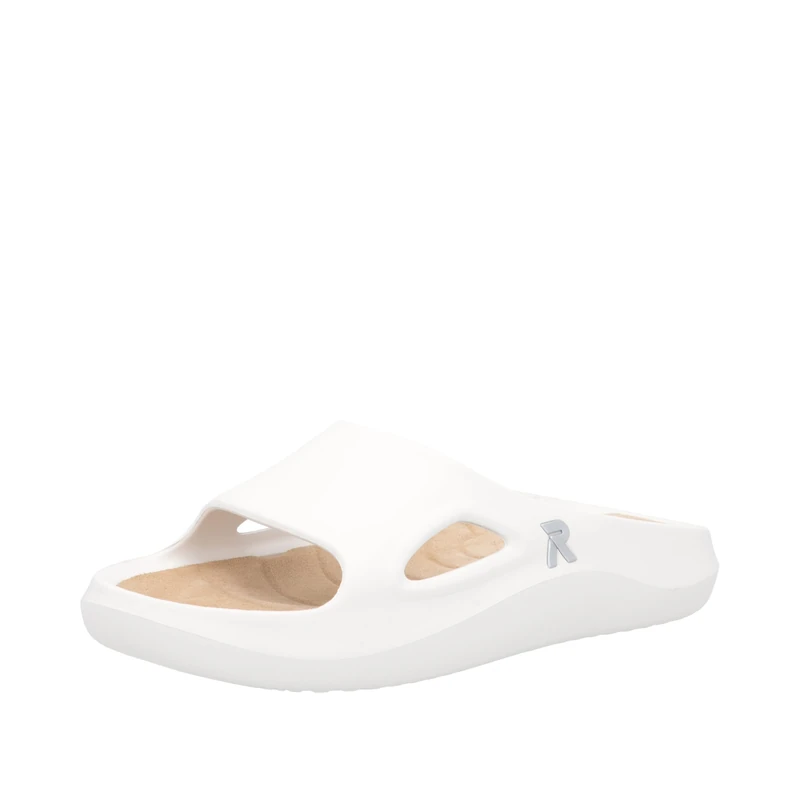 Rieker Women's Colton W3350 Slide, White, 8 UK - Image 1