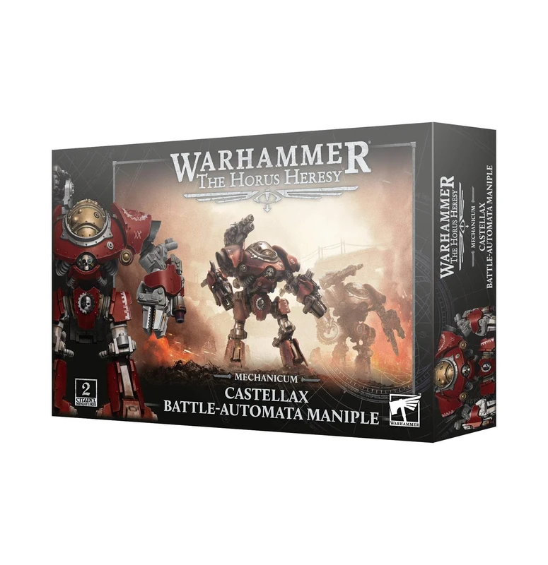 Warhammer Games Workshop HH Mechanicum: Castellax Battle-Automata Maniple 31-89, Red and Gold