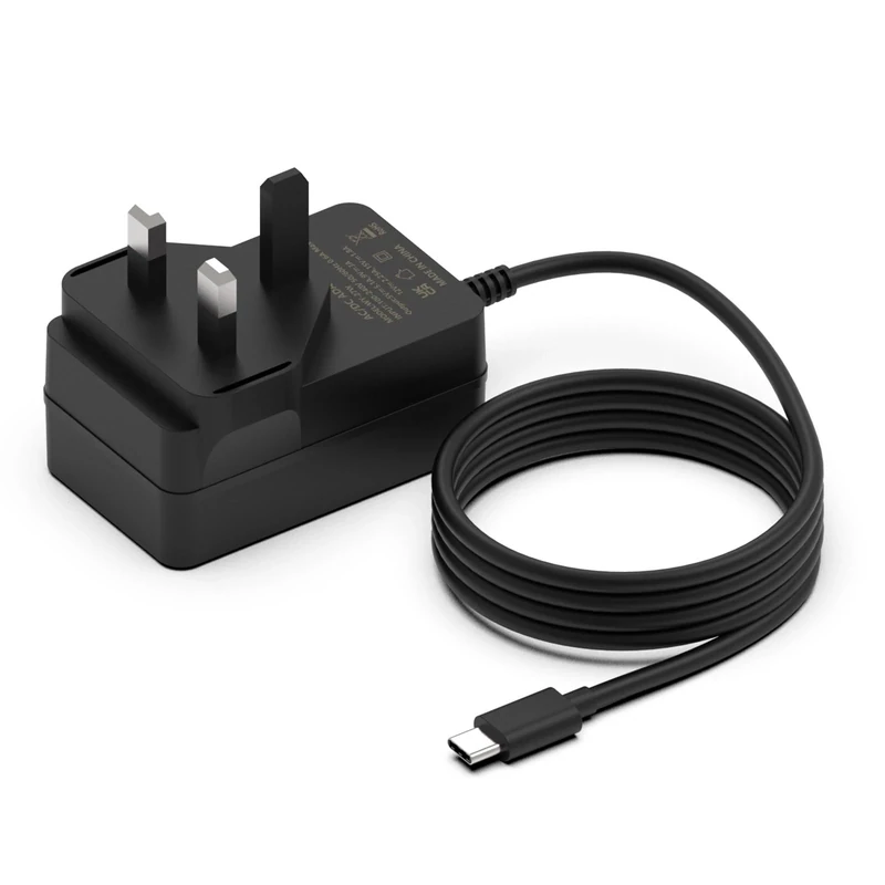 Hafiuege Raspberry Pi 5 Power Supply, 27W 5V 5.1A PD Power Adapter USB-C Charger Compatible with Raspberry Pi 5 16GB/8GB/4GB and Compatible with Most Phone,Laptop and Electronic Product