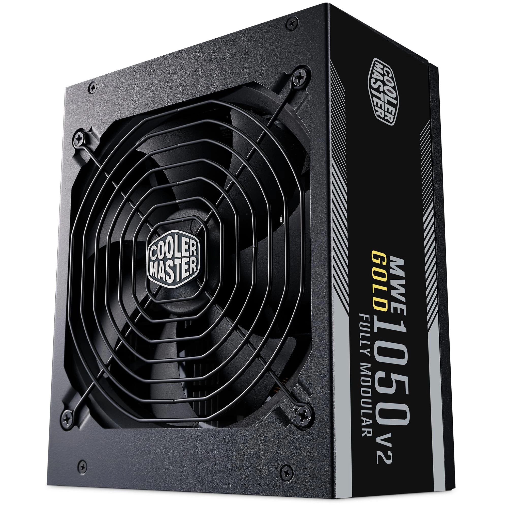 Cooler Master MWE Gold 1050 V2 ATX 3.1 Fully Modular PSU (UK Plug) - ATX 3.1 Support, 80 PLUS Gold 1050W Power Supply, PCIe 5.1 Cabling, 140mm FDB Fan, High-Temperature Threshold, 10 Year Warranty